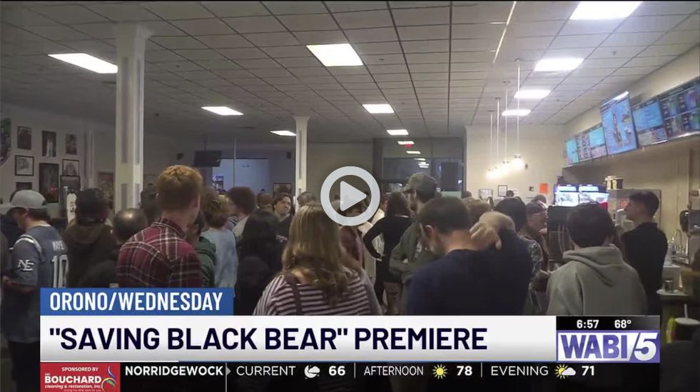 The packed lobby of Black Bear Cinemas on the night of the premiere of Saving Black Bear.